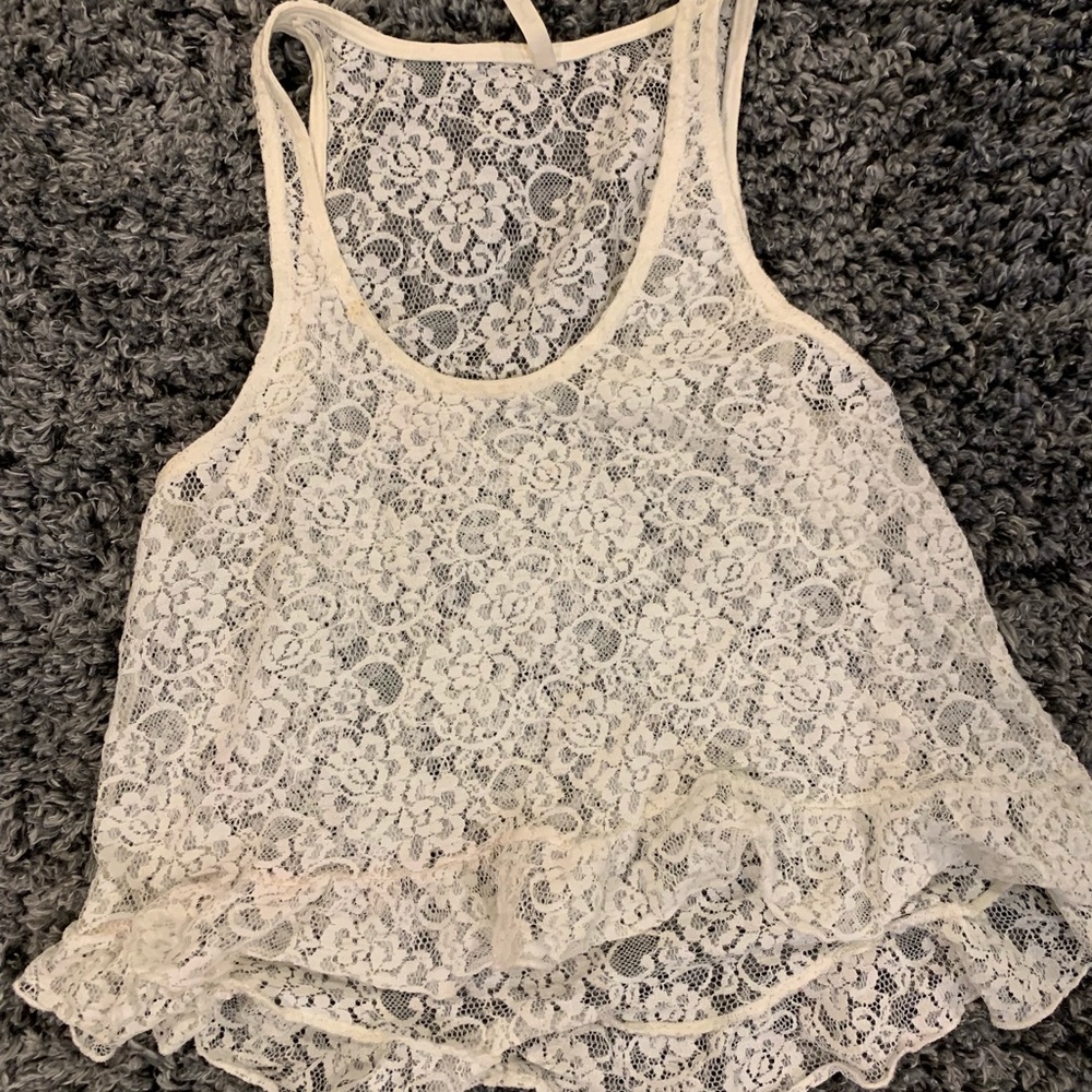 Lace Ruffle Tank - Picture 4 of 6